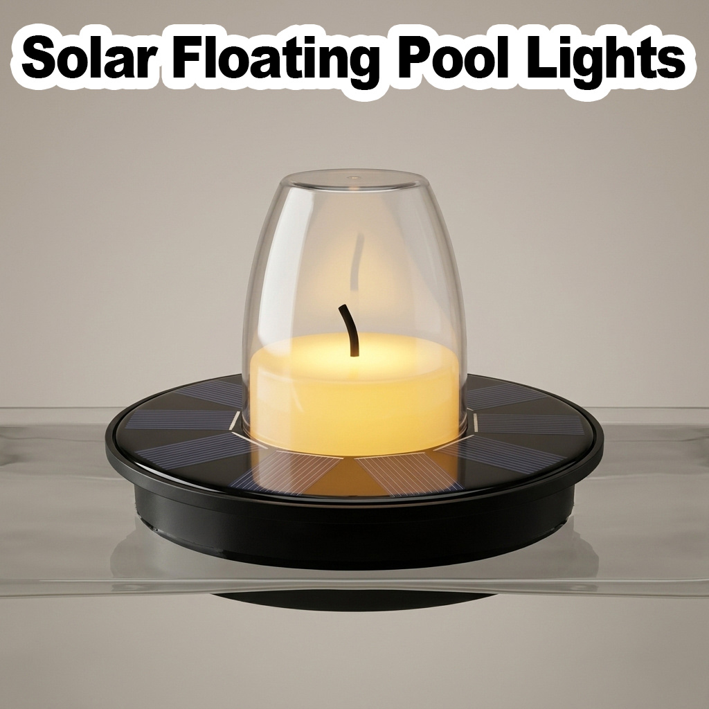Pool Light Solar Rechargeable - Schwimmende Poolleuchten mit 6-Stunden-Solarladung, automatische Nachtaktivierung,