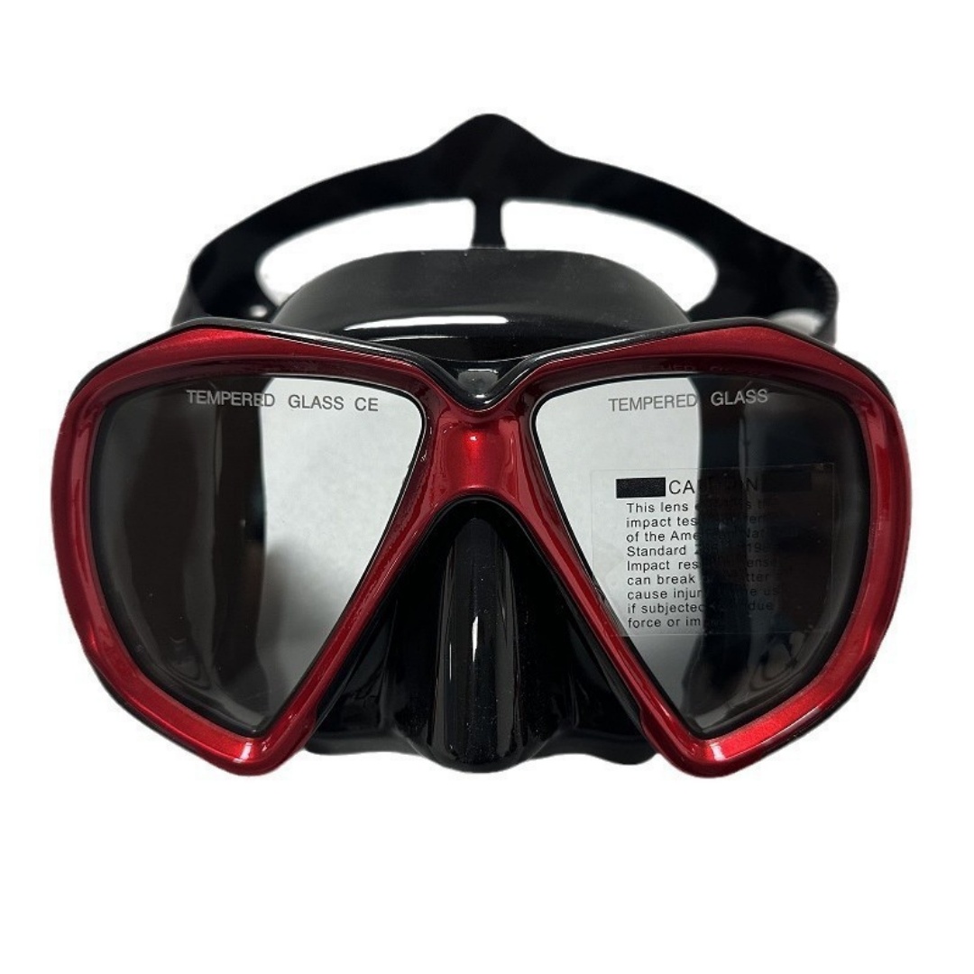Snorkel Mask Full Face - Silikon-Taucherbrille mit großem Rahmen: Volltrockene Schnorchelmaske,