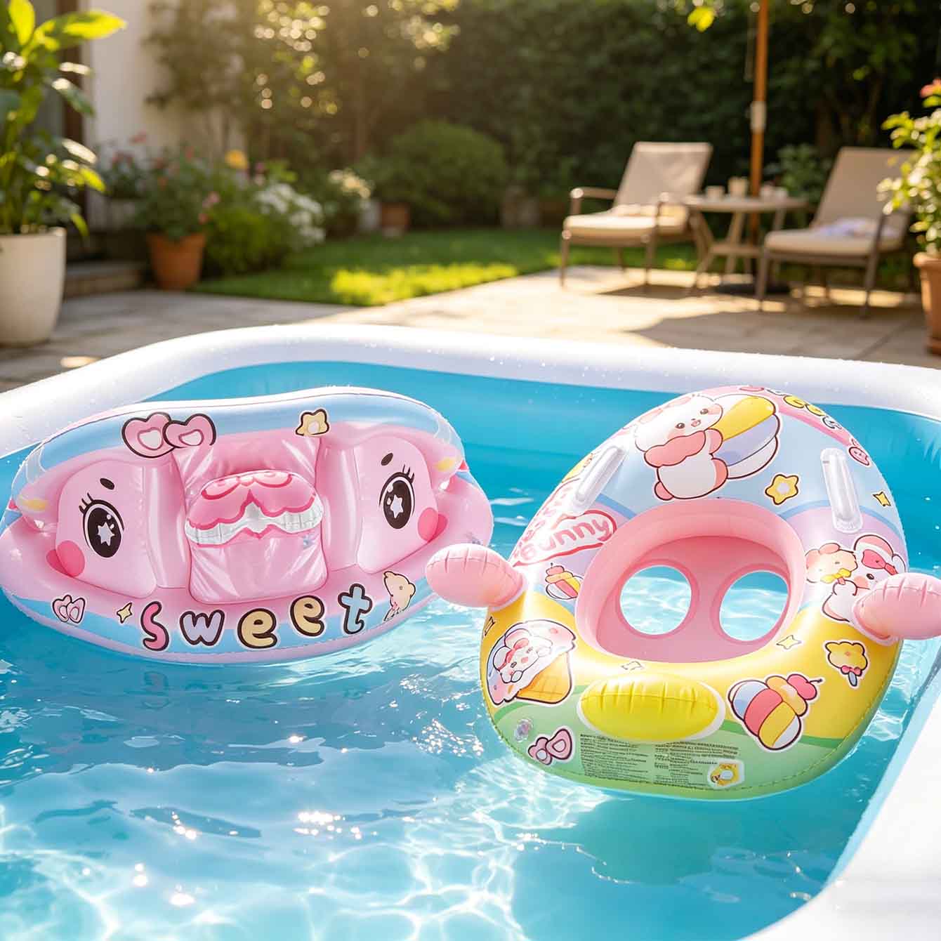 1 Stück Aufblasbarer Pool-Schw – Pool Float Ring Inflatable Bewertung und Preis