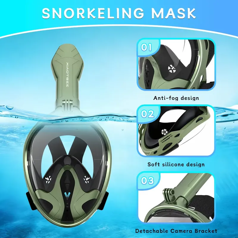 Erwachsenen-Vollgesichts-Schno – Snorkel Mask Full Face Bewertung und Preis