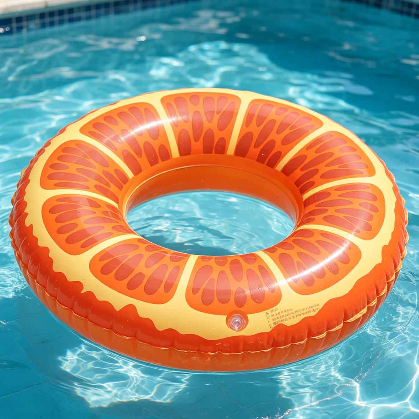 1 Stück Orangenscheiben-förmig – Pool Float Ring Inflatable Bewertung und Preis