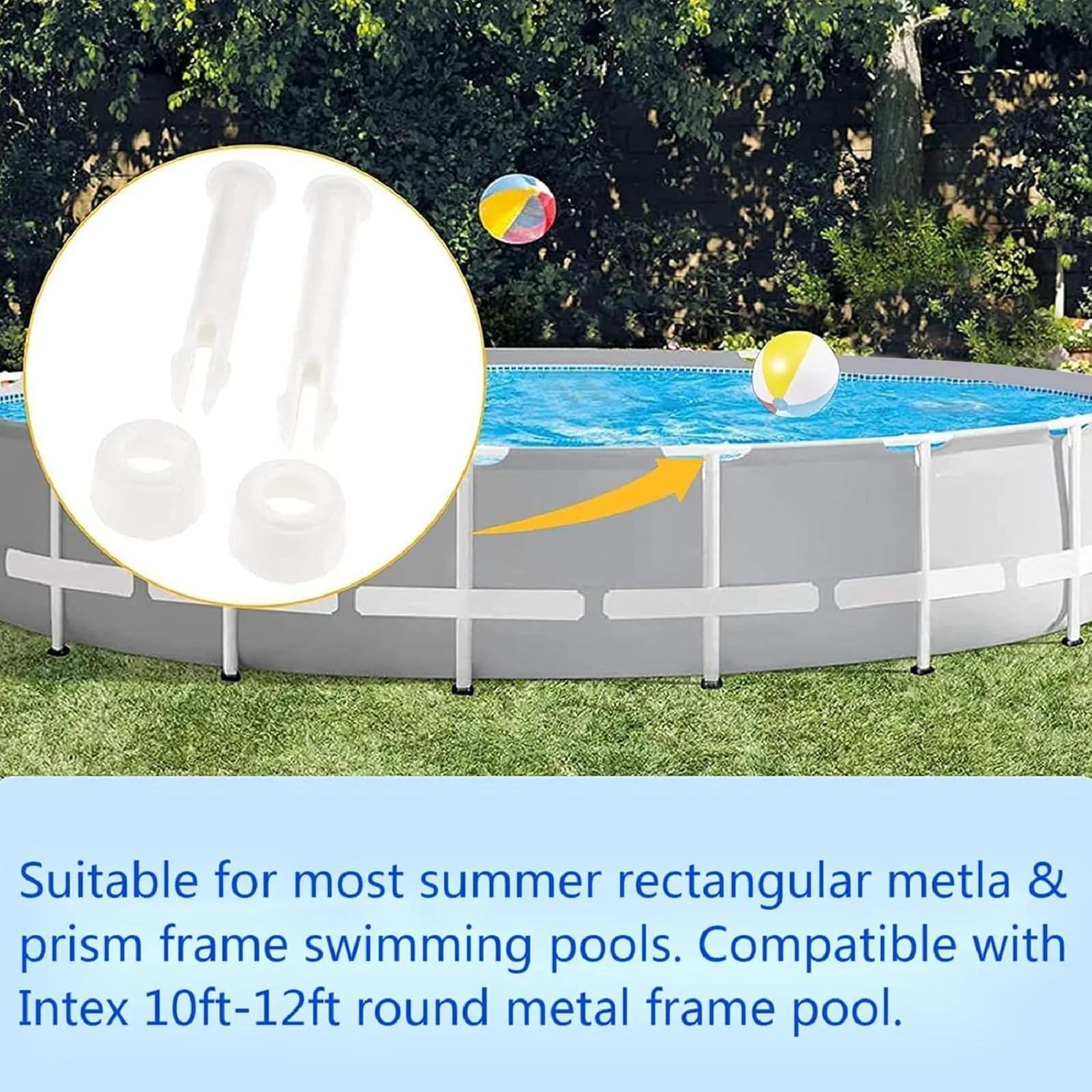 12 Stück Kunststoff-Pool-Verbi – Pool Ladder Above Ground Bewertung und Preis