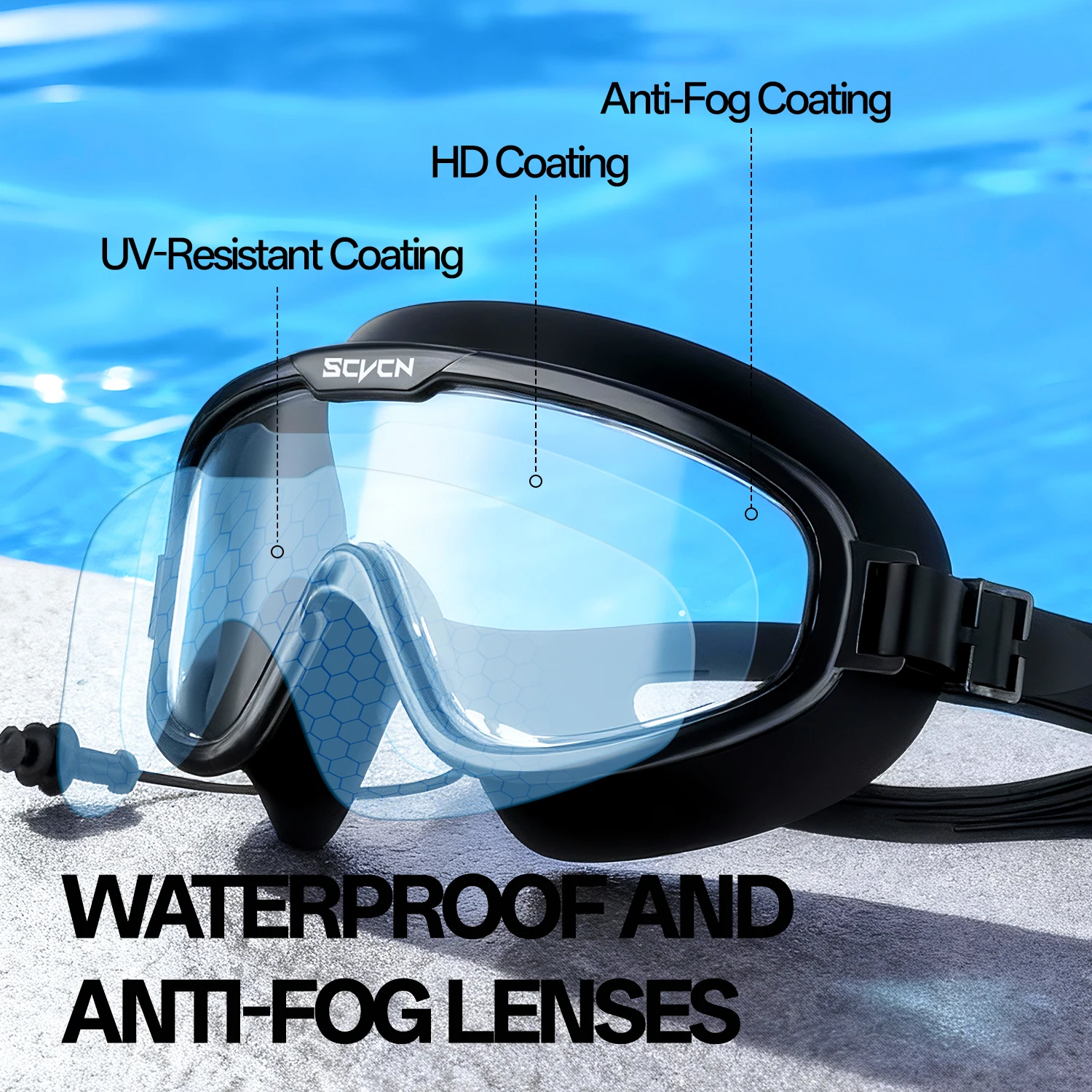 SCVCN Schwimmbrille, professio – Swim Goggles Anti Fog Uv Bewertung und Preis