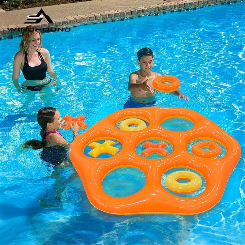 Aufblasbares Sechseck-Ringwurf – Pool Float Ring Inflatable Bewertung und Preis