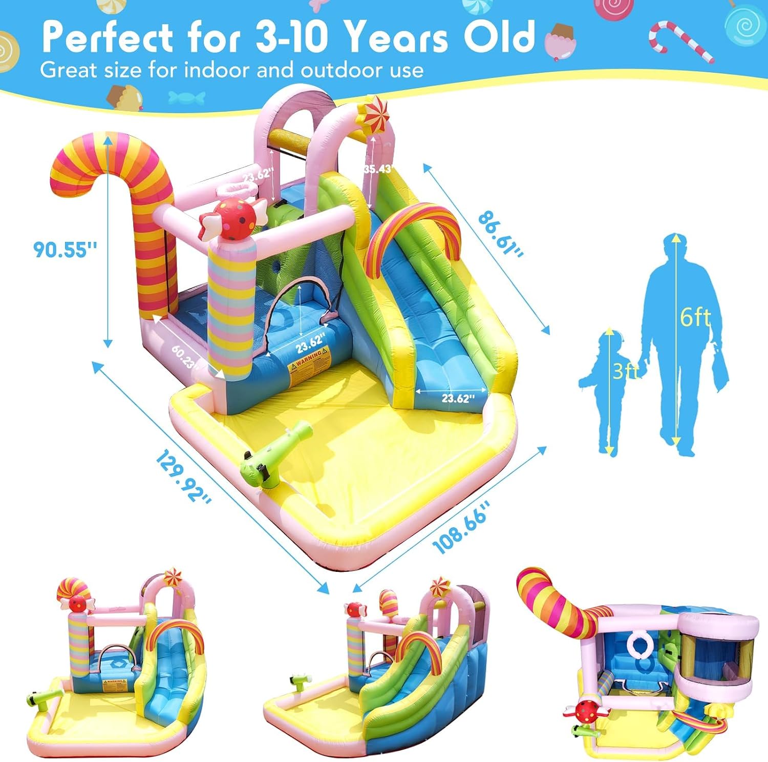 Aufblasbares Hüpfhaus für größ – Water Slide Inflatable Bewertung und Preis