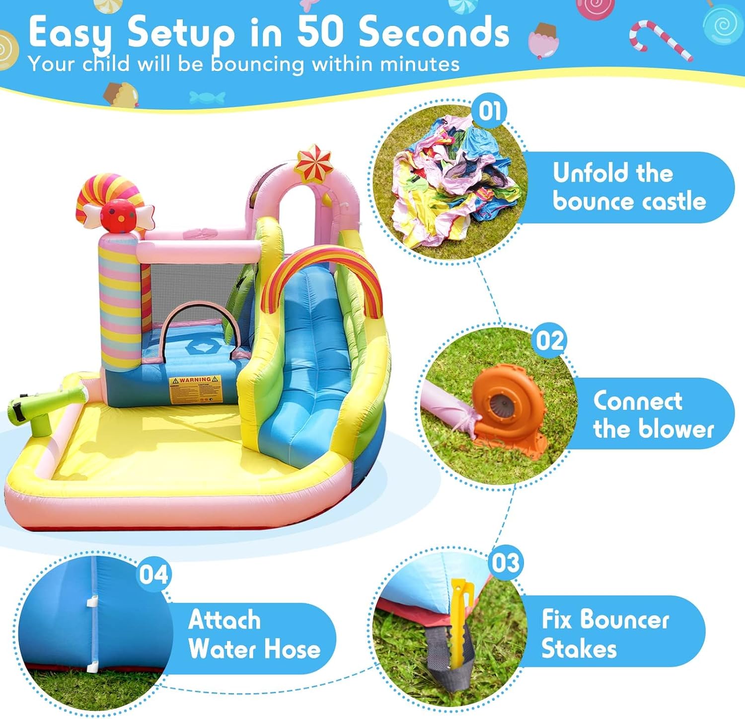 Aufblasbares Hüpfhaus für größ – Water Slide Inflatable Bewertung und Preis